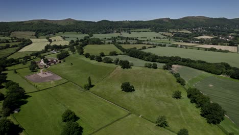 Malvern-Hills-Aonb-Worcestershire-Aéreo-Primavera-Paisaje