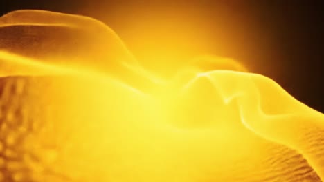 enjoy a captivating visual experience as dynamic golden waves flow and intertwine, creating stunning patterns against a dark backdrop in an artistic light display.