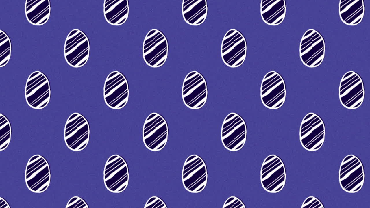 귀여운 이스터 에그 패턴 애니메이션 4k