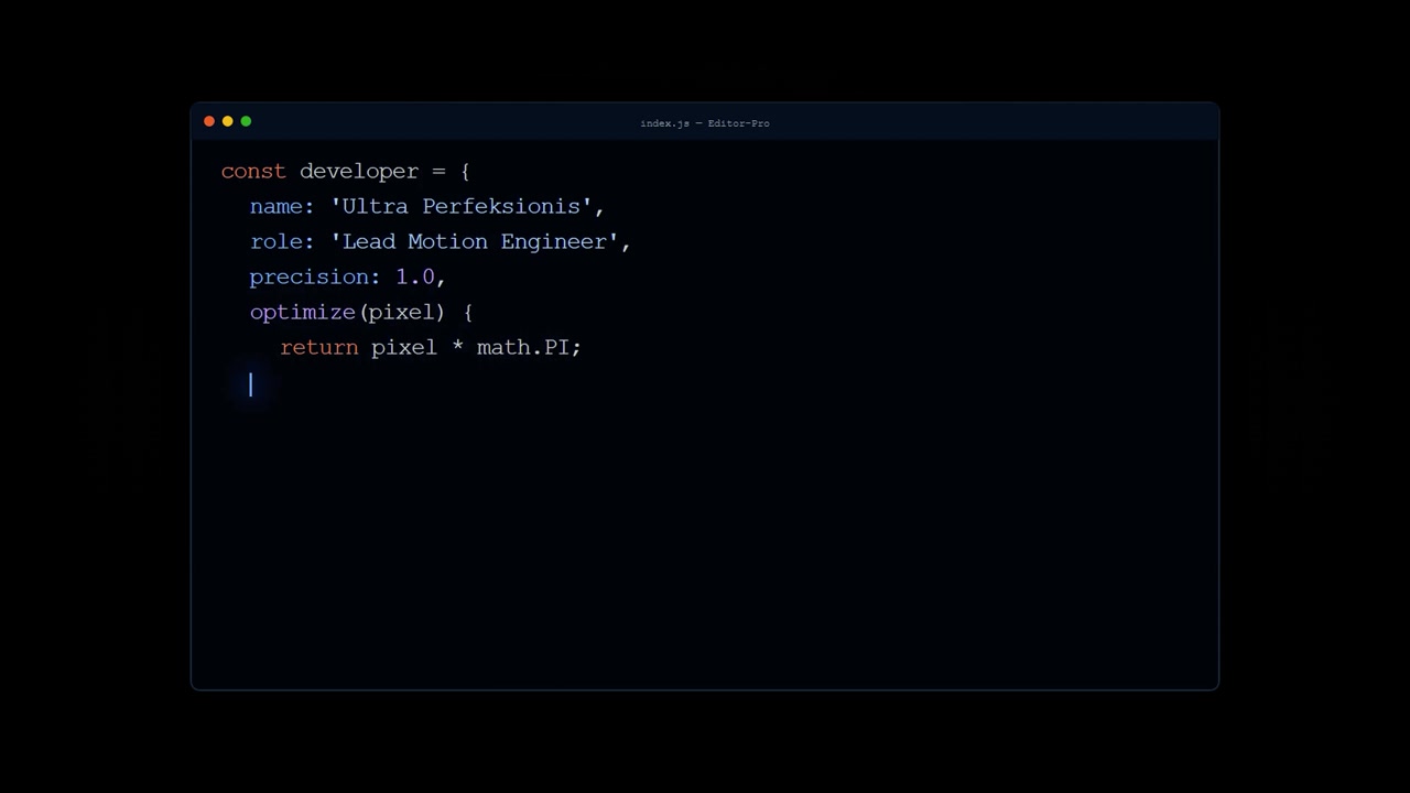 Software Developer Typing JavaScript Code in a Text Editor