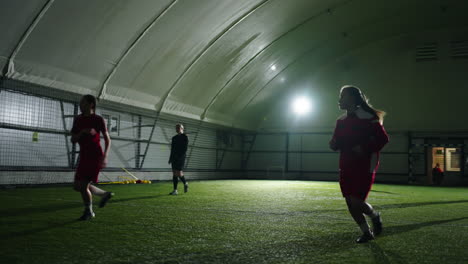 women's indoor soccer game