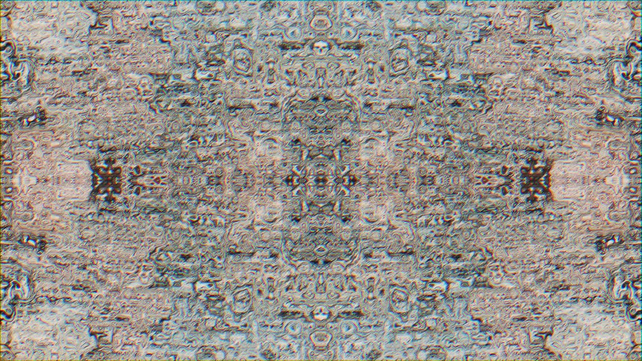 animación en bucle de un caleidoscopio en movimiento lento