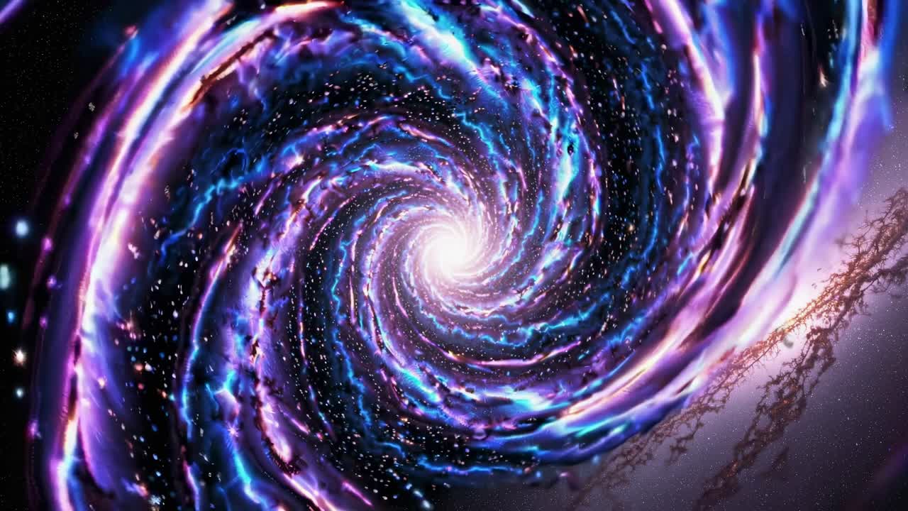 galaxia espiral en el espacio profundo