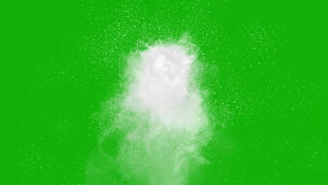 snow storm motion graphics with green screen background