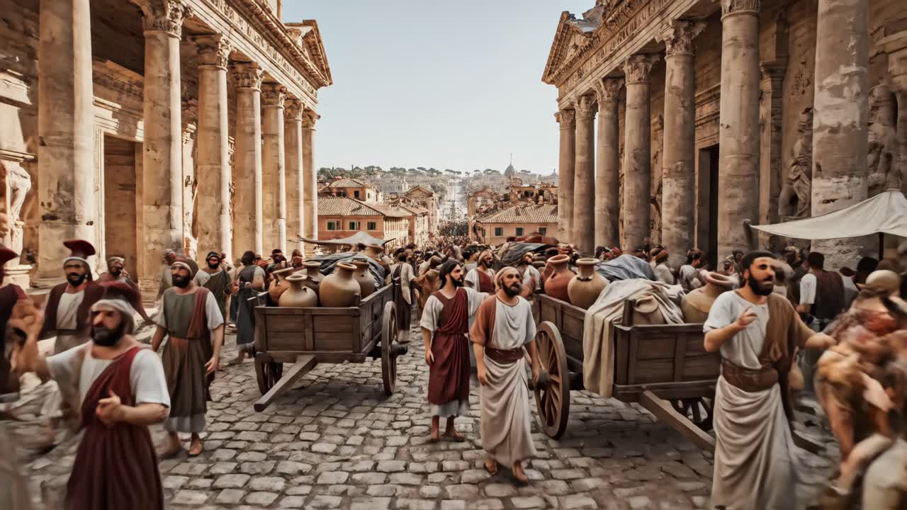 Aerial View of Ancient Rome