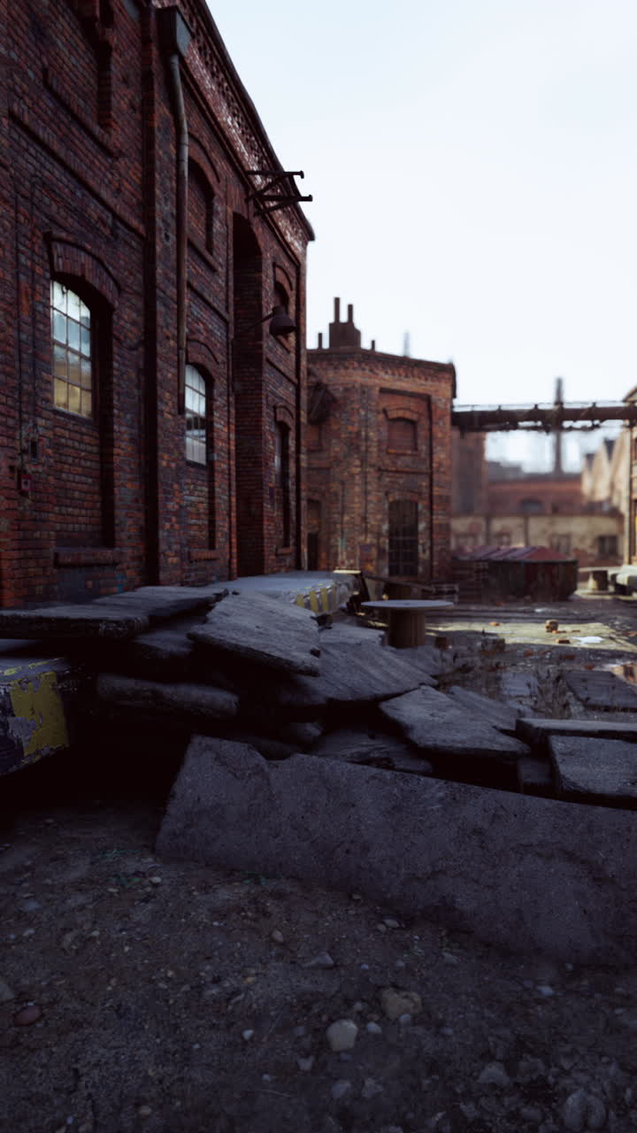 버려진 벽돌 공장 폐허