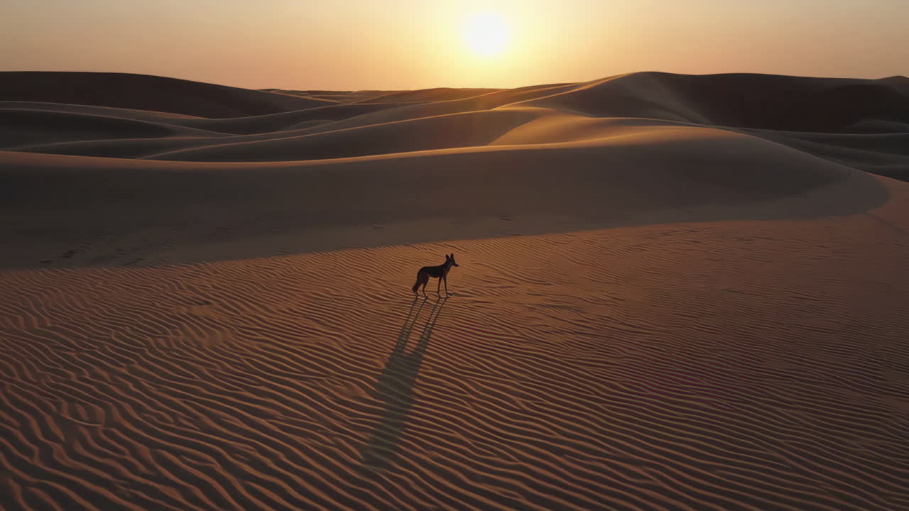 Desert Dog at Sunset