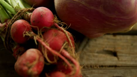 Close-up-of-kohlrabi-on-wooden-table-4k