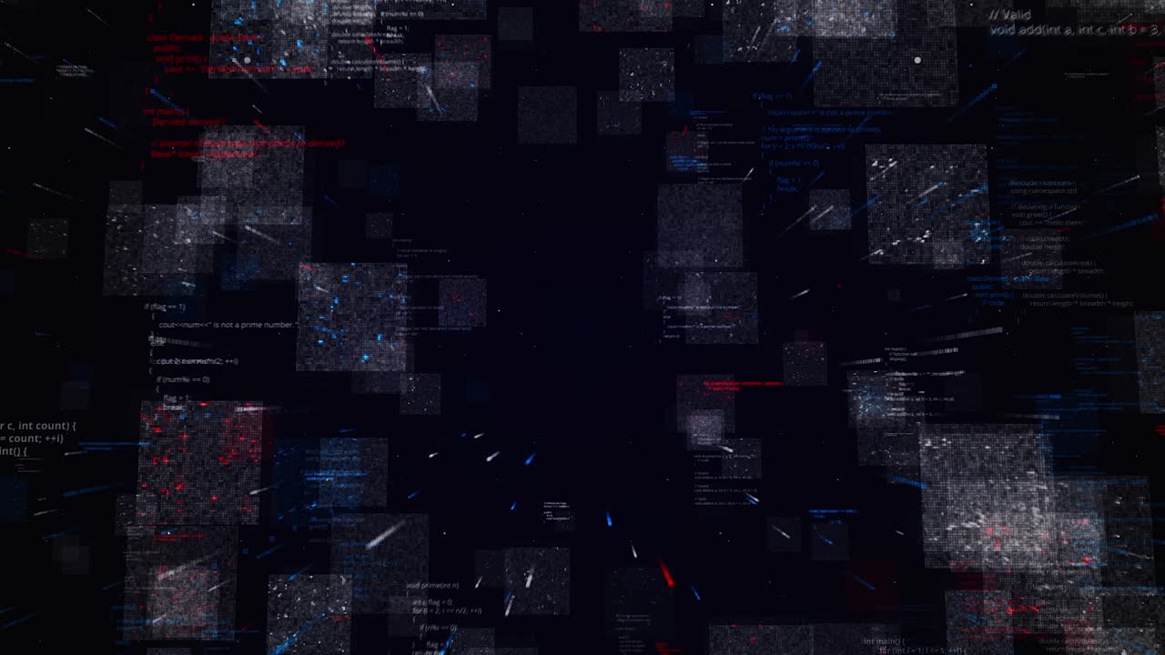 Abstract Digital Code Visualization