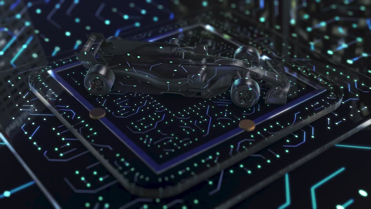 tecnología avanzada concepto de visualización de fondo 4k