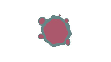 el icono de la célula del virus es un bucle plano.