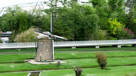 Classic-Dutch-Windmills-Miniature-Amusement-Park