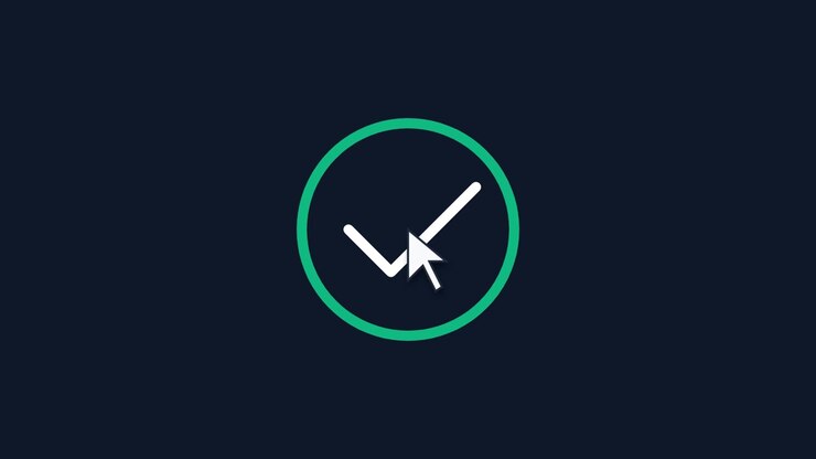 Animated Checkmark Icon Appearing on Dark Background