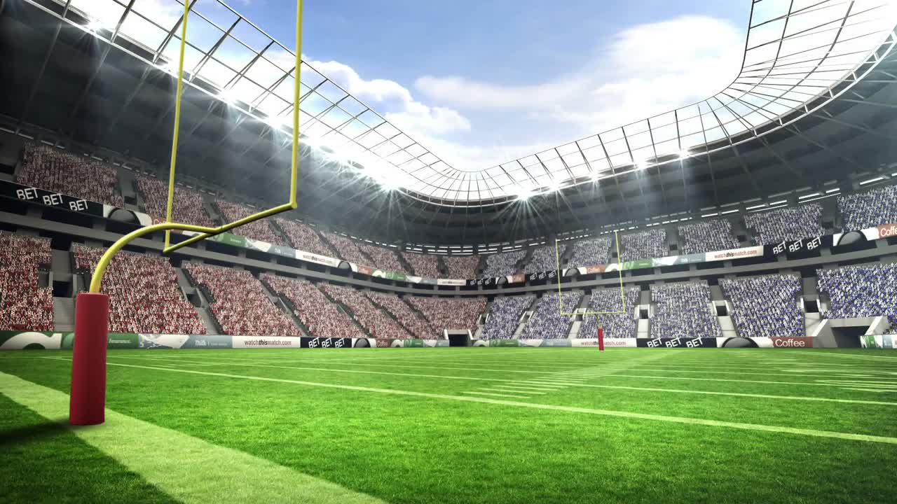 vista de un estadio de fútbol americano