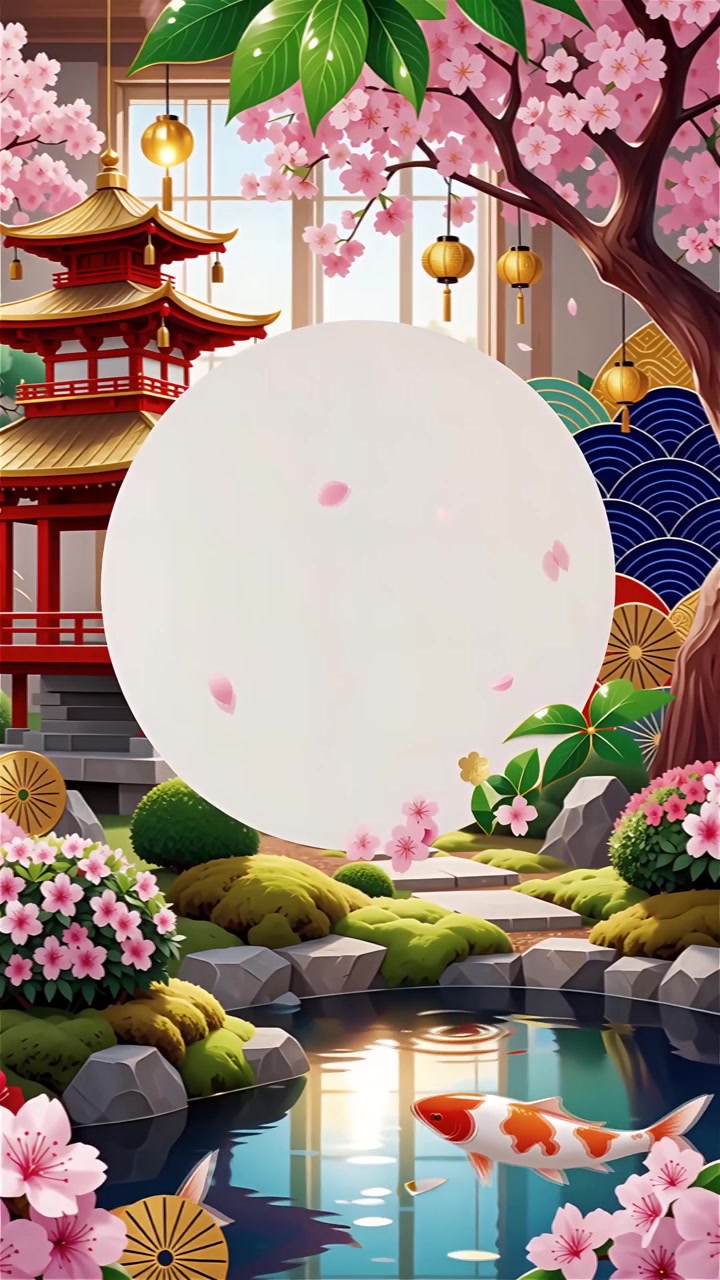 Sfondo Animato Cultura Giapponese 4K