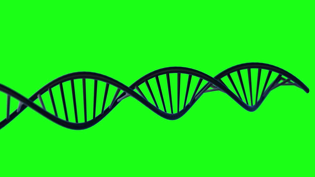 4K resolution DNA Spin Futuristic digital background Chroma Key