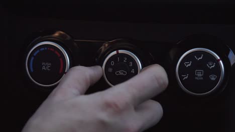 ajuste del control de clima del coche