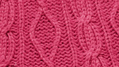 close-up of a deep pink knitted fabric