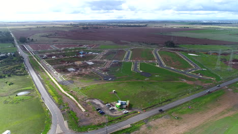 volando sobre urbanización