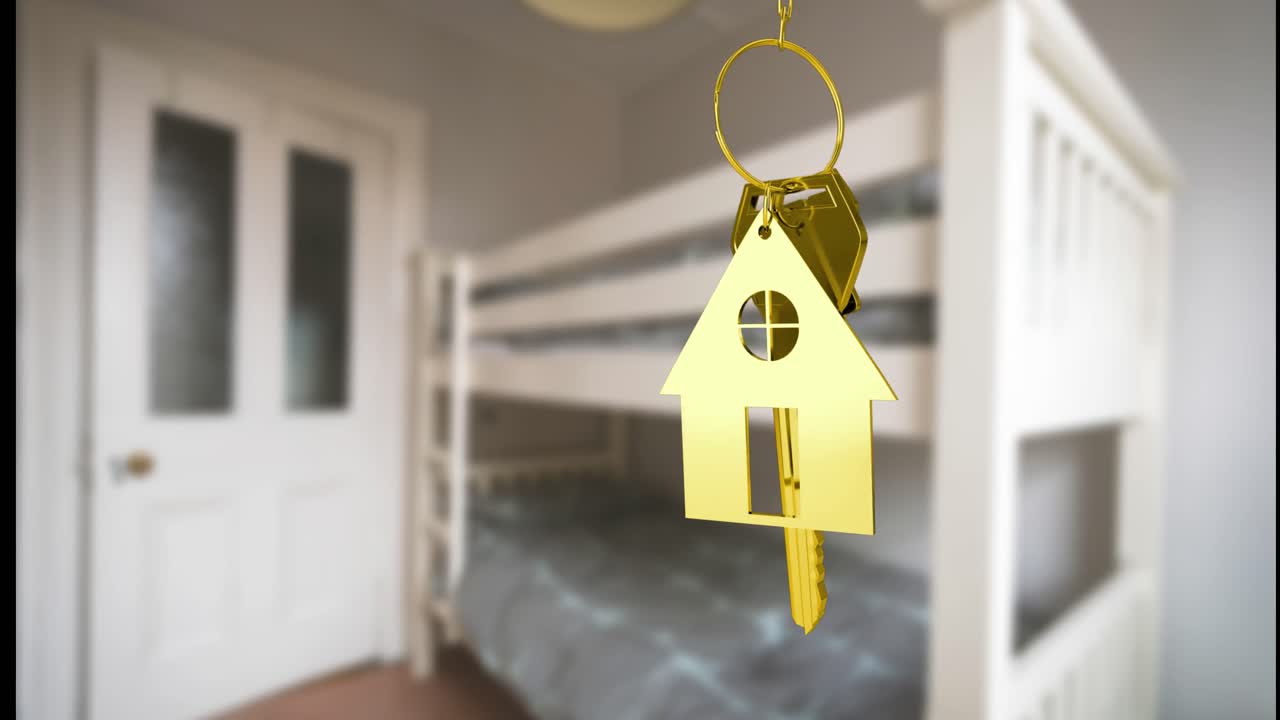 animación de las bolas de navidad decoración sobre la ventana