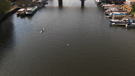 sport kayak swim under bridge in kingston upon thame sand continuing fast forward