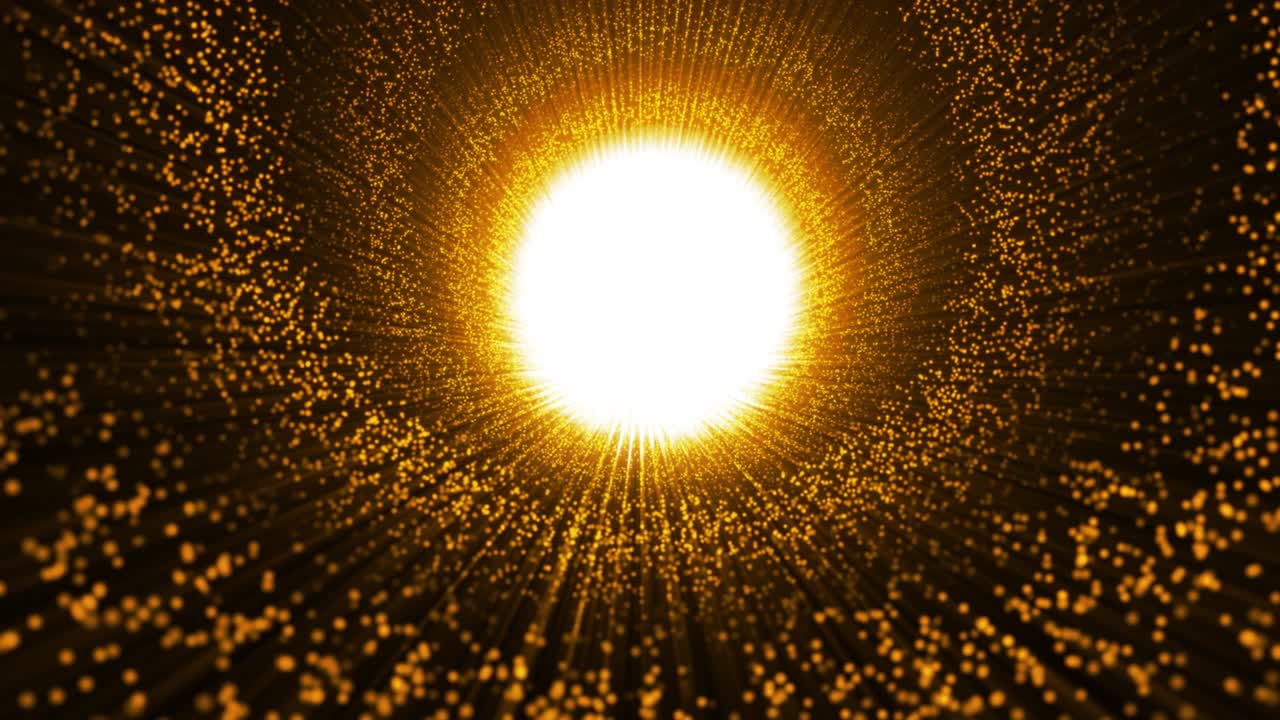 3d 현실적인 애니메이션, 황금 입자 나선형 루프