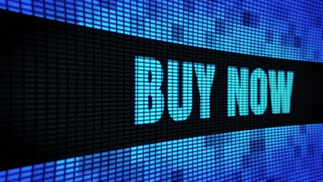 buy now on led display