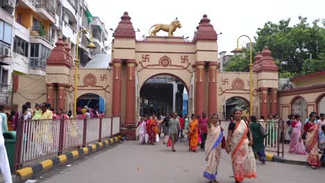 on the eve of durga puja, hindus gather at ganges for bathing and tarpan on mahalaya day.
