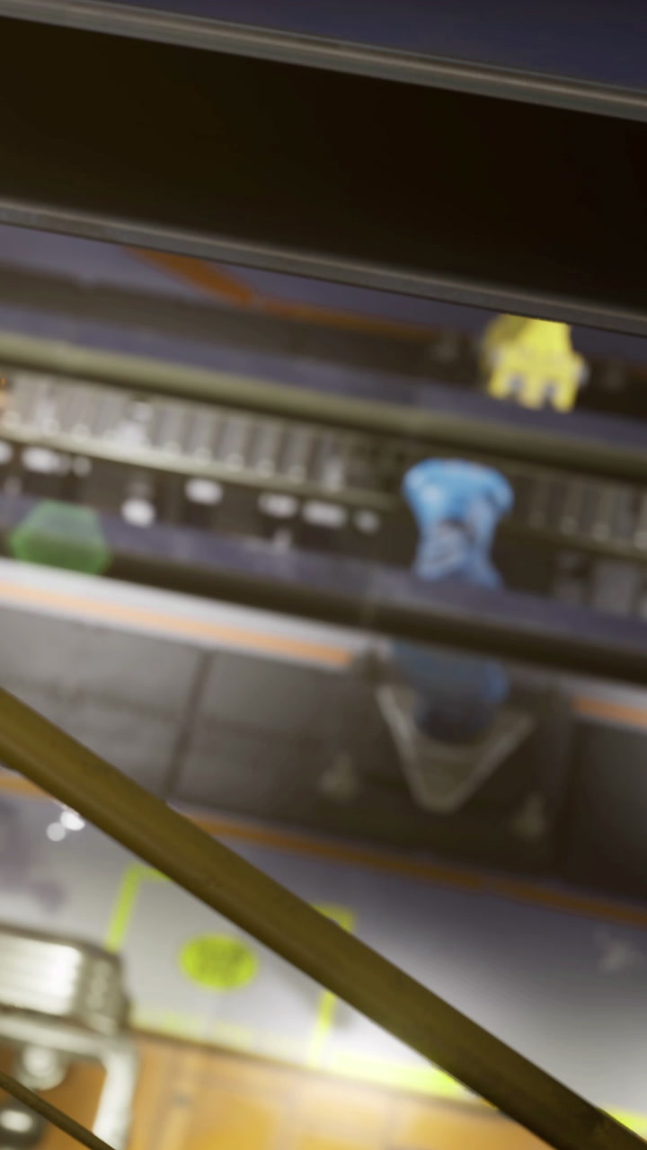 Robotic arms work together in a modern factory during bright daylight hours