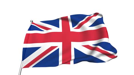 flag of the united kingdom (semi-transparent, looping, alpha channel)