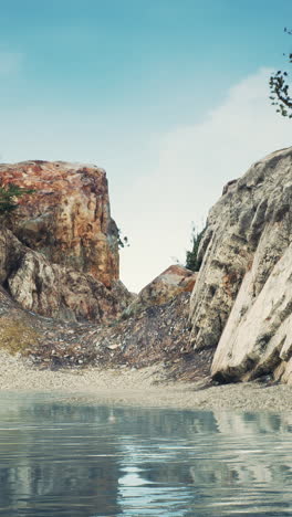 rocky cliff by the sea