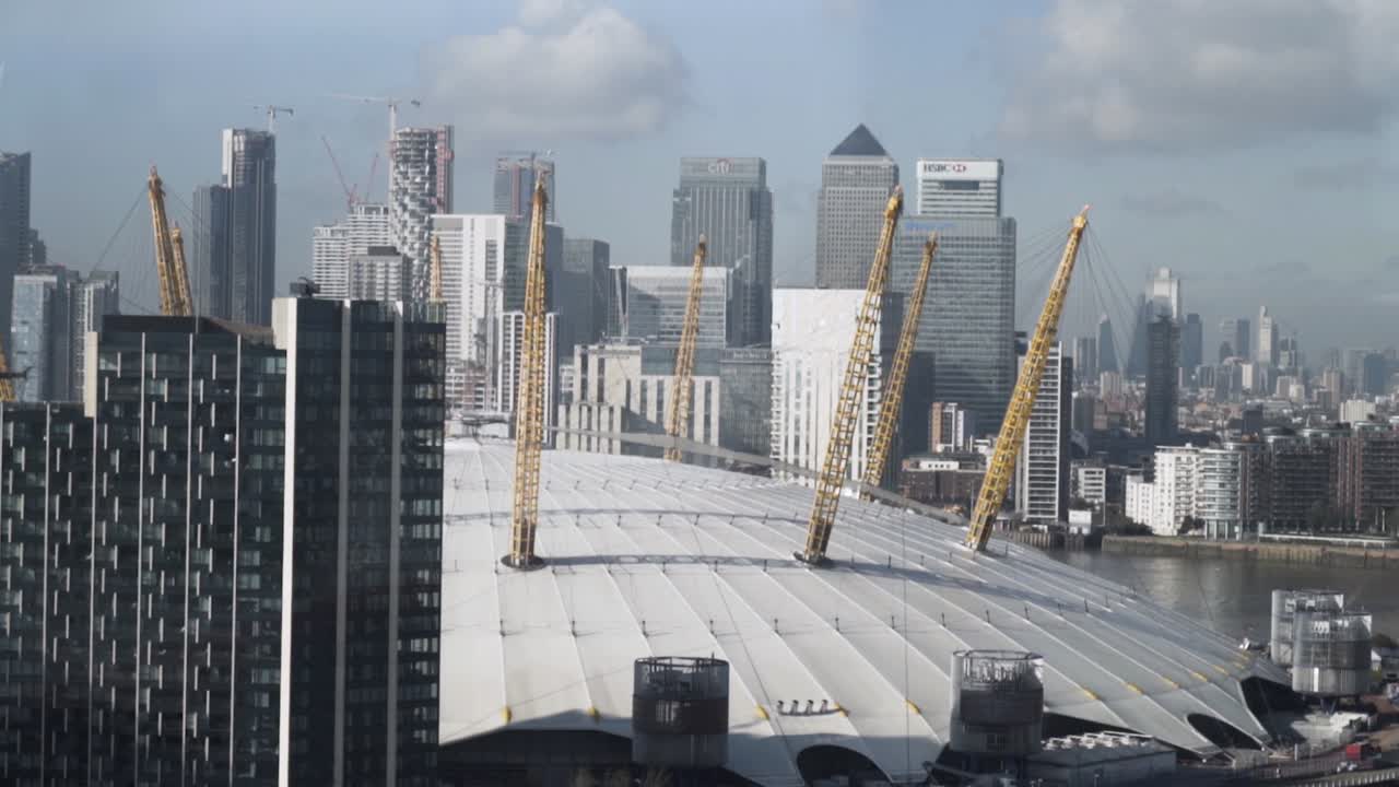London Skyline with O2 Arena