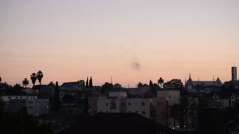 Fireworks-going-off-over-Los-Angeles-Neighborhood