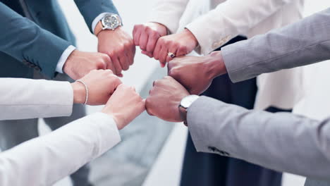 Fist-bump,-hands-together-and-team-of-business