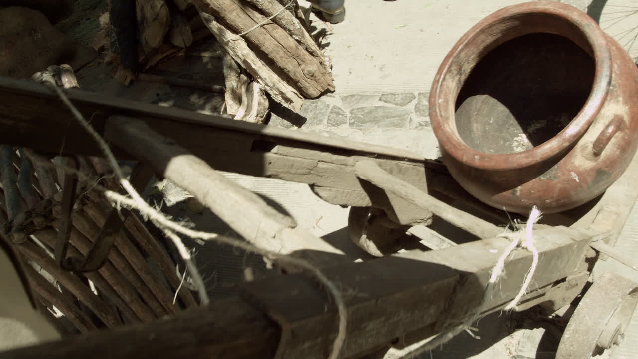 Flea and street market in an ancient town in Mexico.