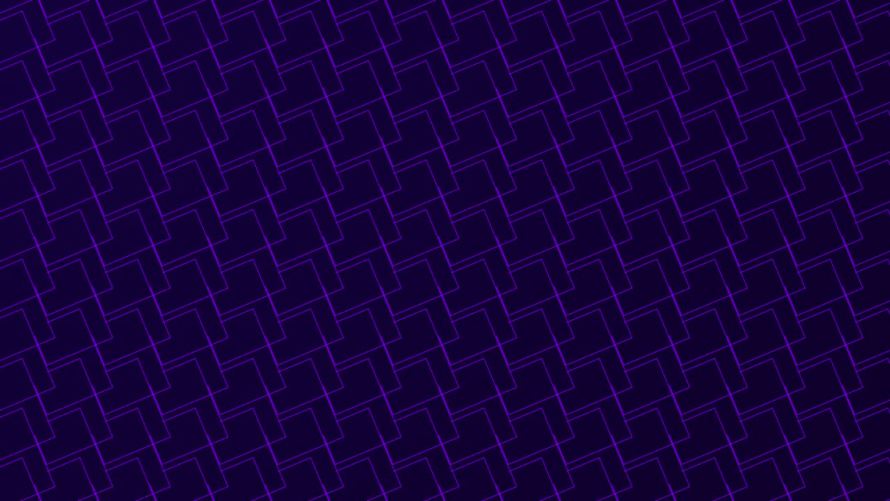 기하학적 패턴 4k 모션 애니메이션은 선과 모양이 서로 교차하여 복사 공간과 함께 보라색 파란색에서 새로운 패턴을 형성합니다. 로고를 위해 배경을 사용하십시오. 간단한 모션 애니메이션 개념