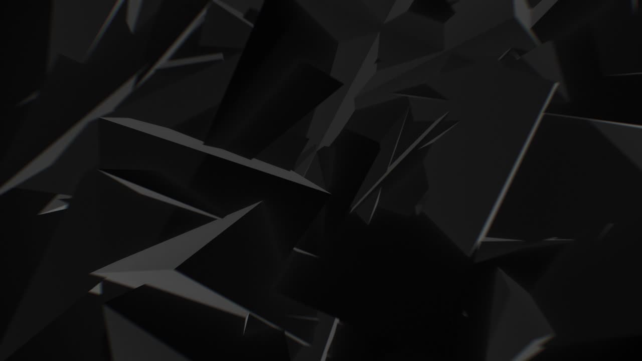 Black Triangles Abstract Looped Background