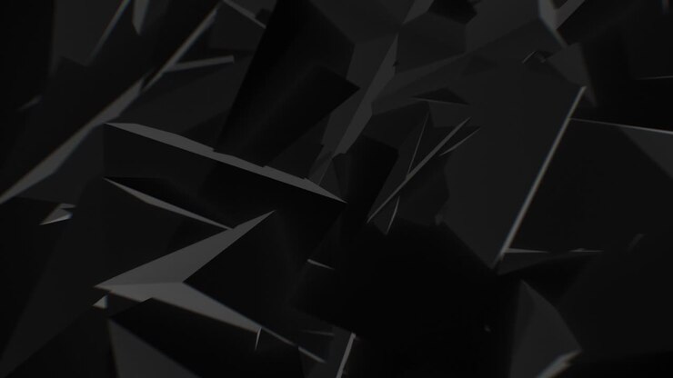 Black Triangles Abstract Looped Background