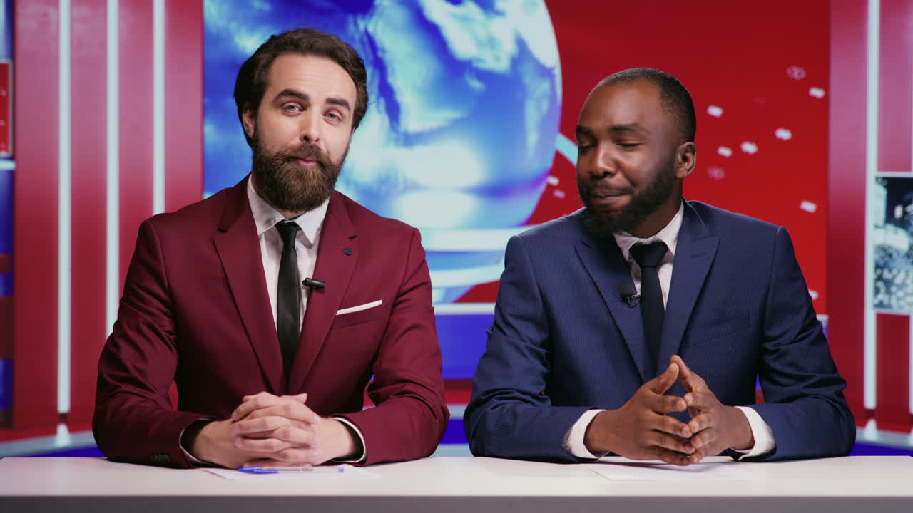 Diverse journalists hosting morning show