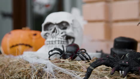 decoración de halloween al aire libre