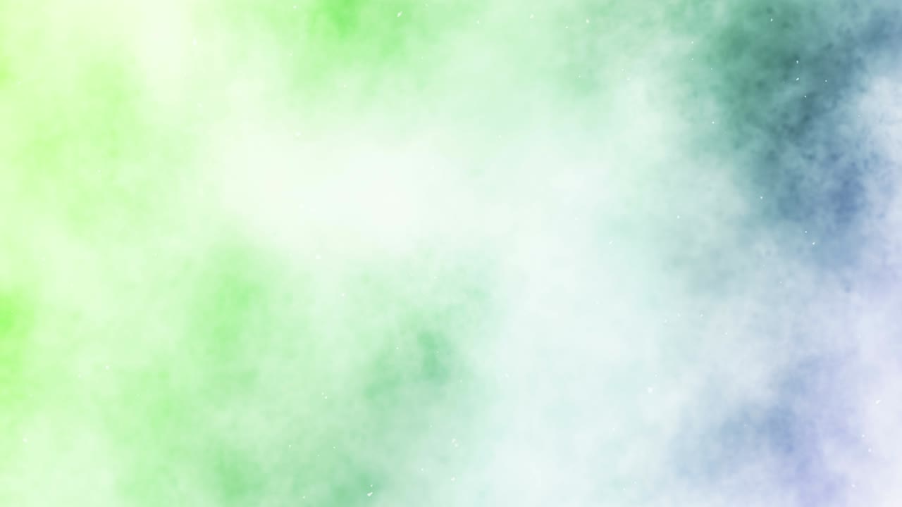 Farbiger Rauchsprühnebel. Abstrakter Rauchdampfausstoß. Nebelspritzer. Alkohol-Tinte und Aquarell auf farbenfrohem Hintergrund. Platz für Text. Schleifenanimation.