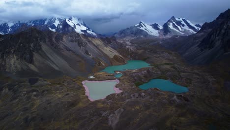 Drone-flying-over-Ausangate-lagoons