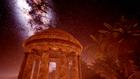 4k antigua ciudad romana en el desierto