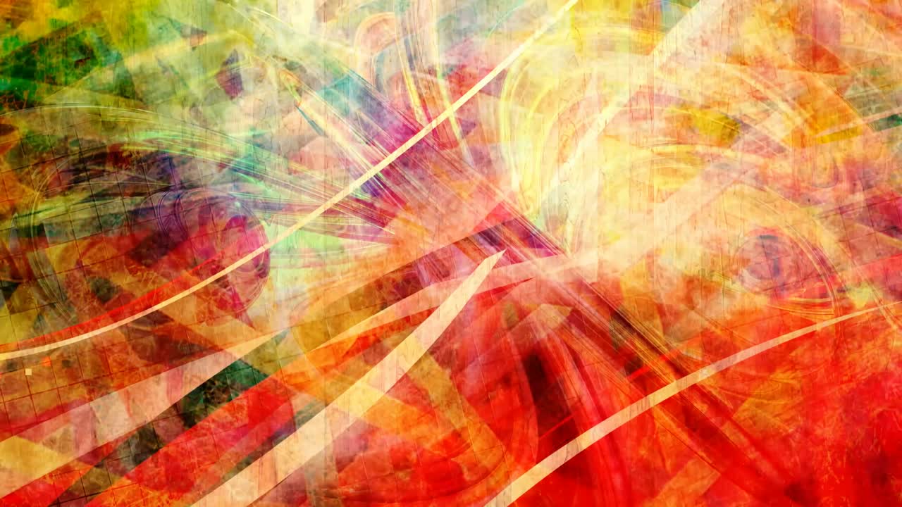 자세한 텍스처에 기하학적 빨간색과 노란색 줄무 - 4k 원활한 루프 모션 배경 애니메이션