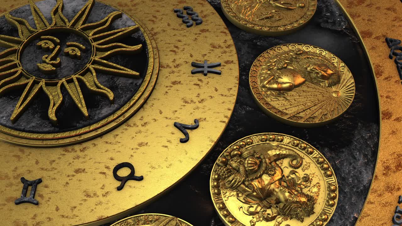 золотое колесо зодиака вращается - близнецы