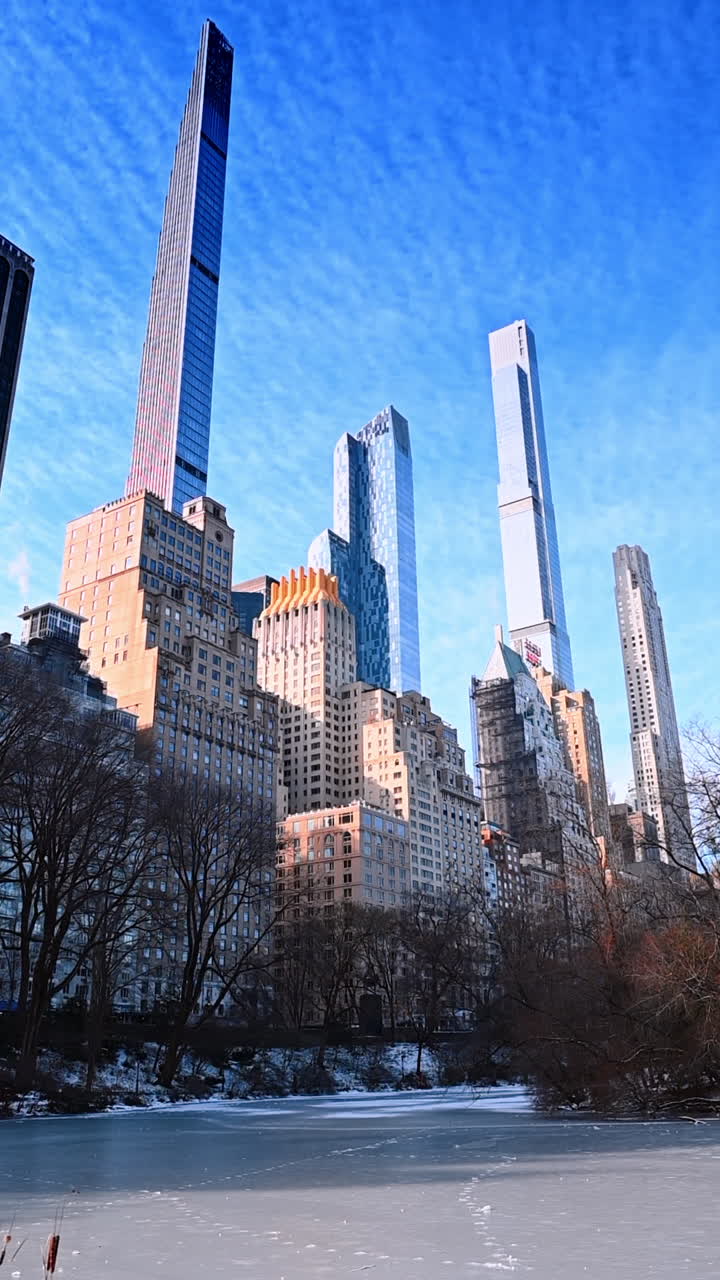 New York City Skyline in Winter