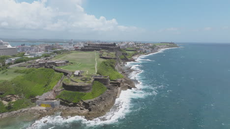 san juan puerto rico drone shot on a