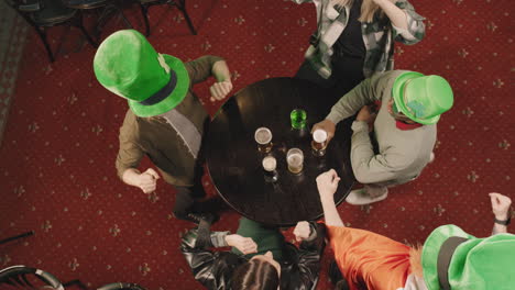 friends partying on st patricks day