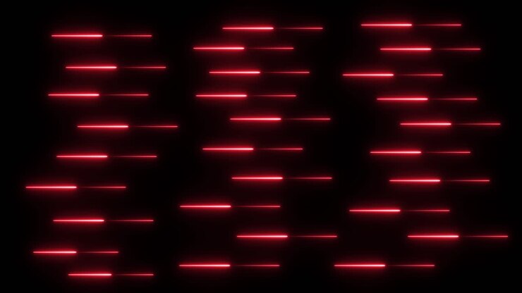 Abstract Red Neon Lights Pattern