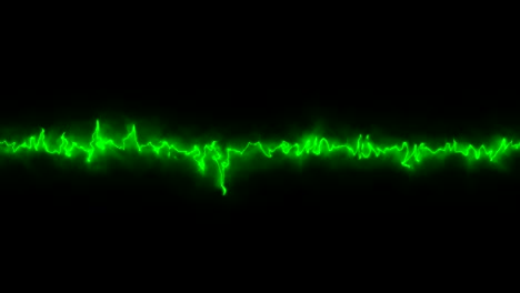 abstract green waveform.